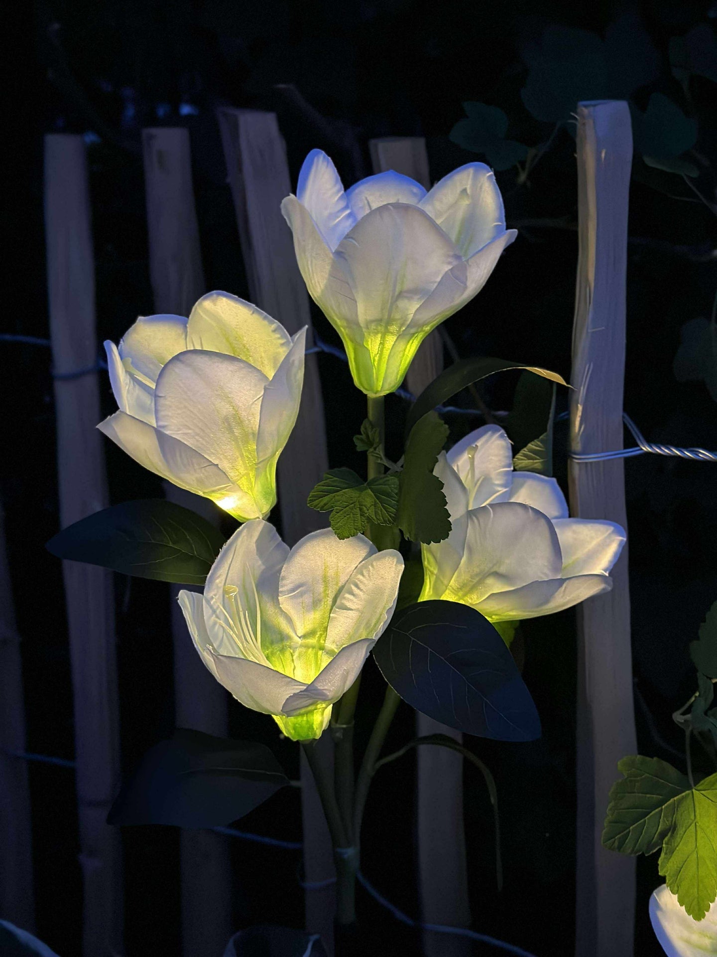 Magnolie mit Solarzellen - Weiß