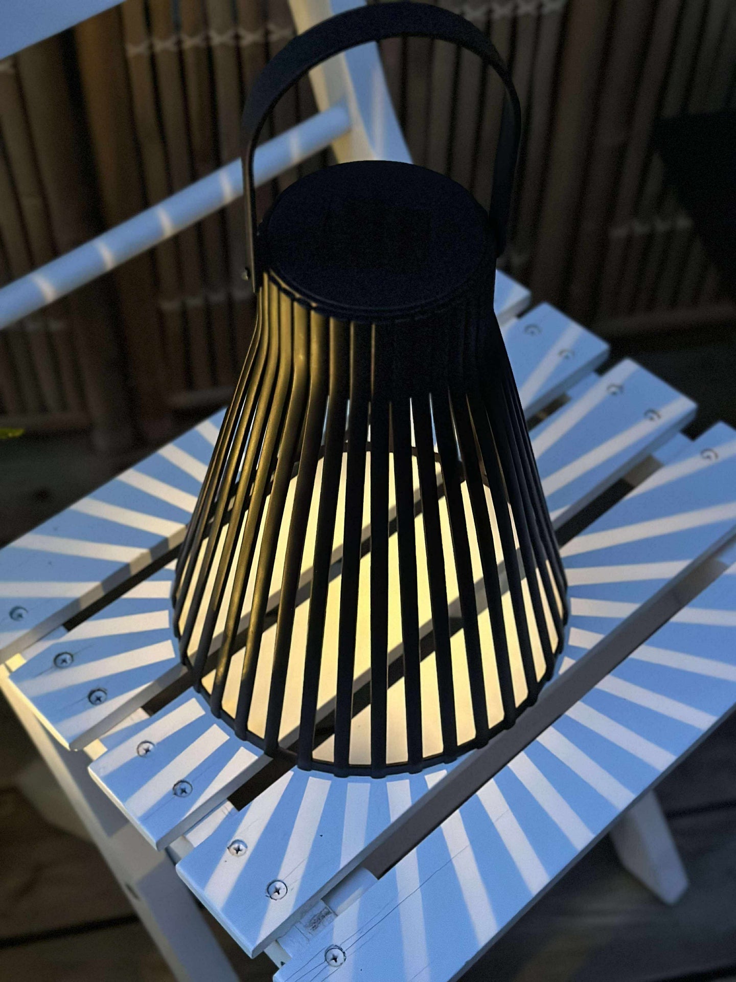 Laterne mit Solarzellen - GARDEN BLACK 24 cm