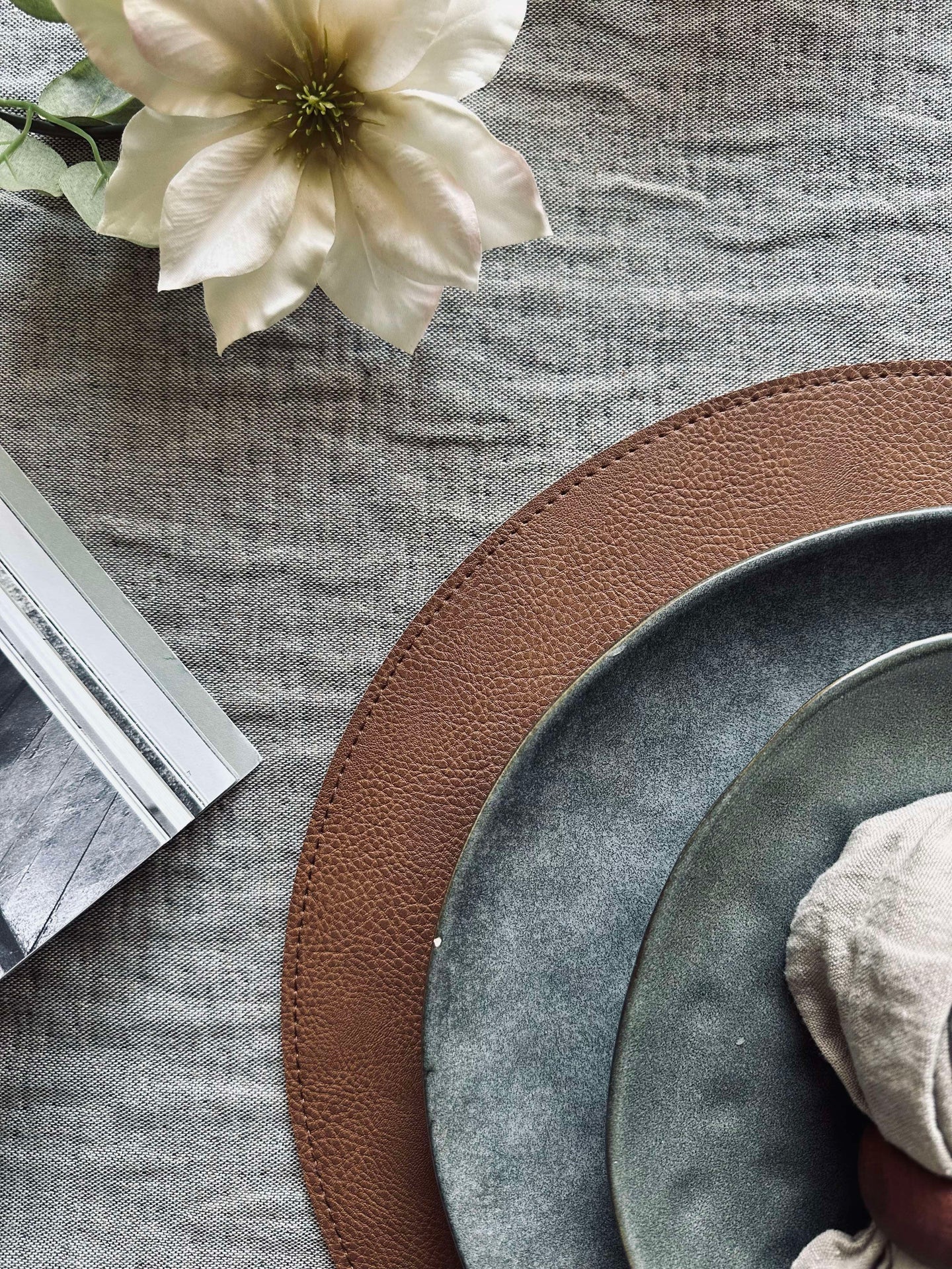 Wendbares Tischset - Tobacco/Sand