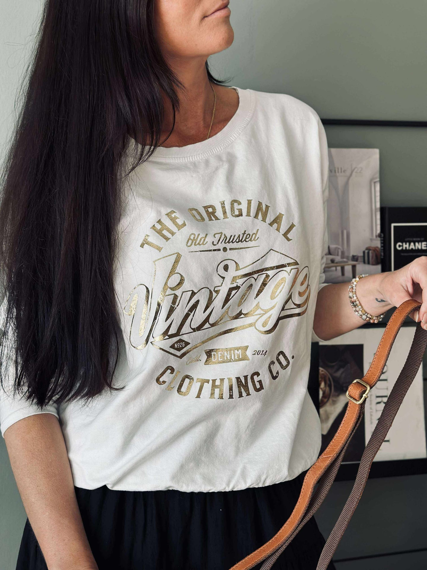 Bluse Vintage - Weiß