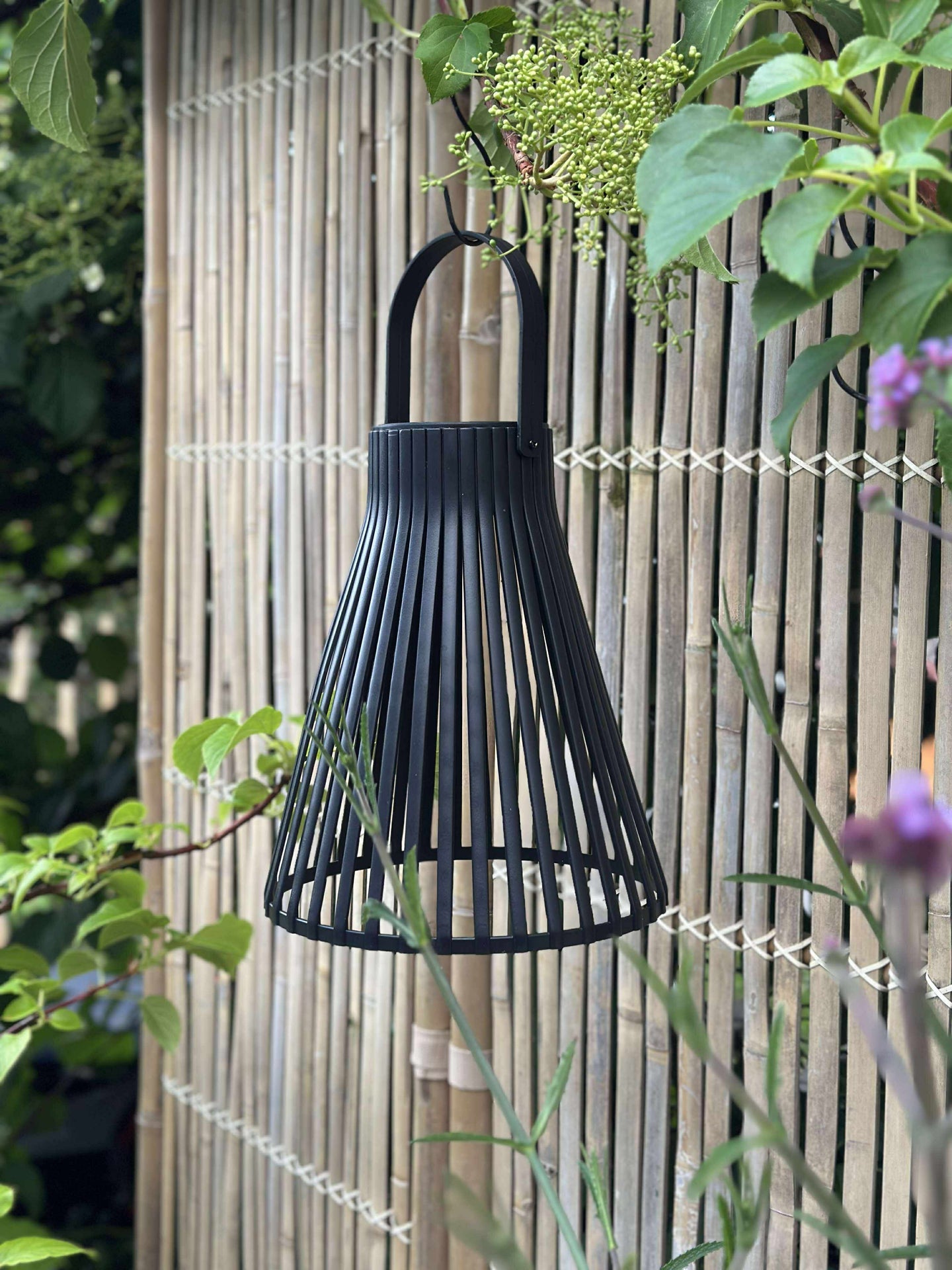 Laterne mit Solarzellen - GARDEN BLACK 24 cm