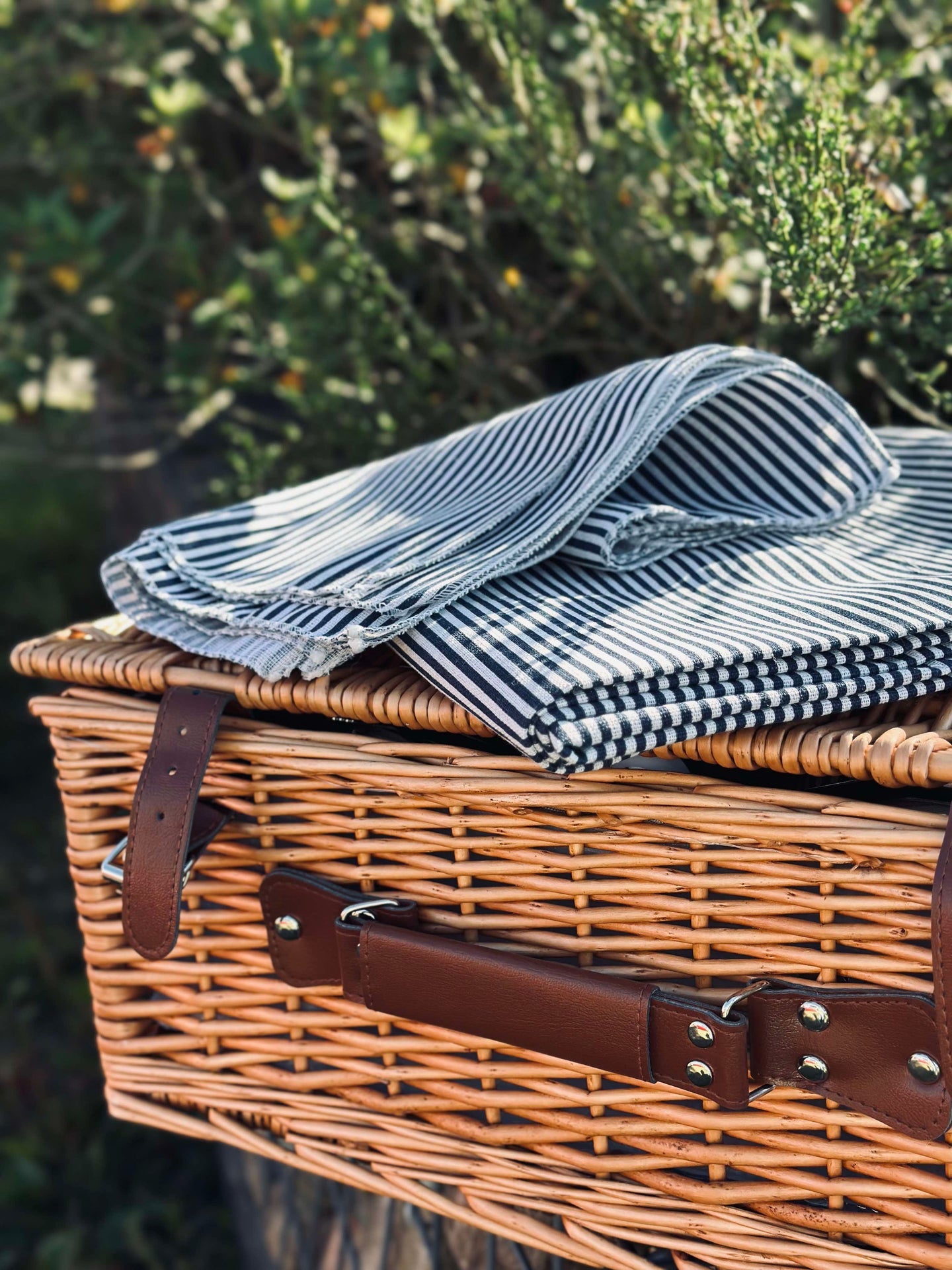 Picknickkorb mit Inhalt für 4 Personen - DELUXE