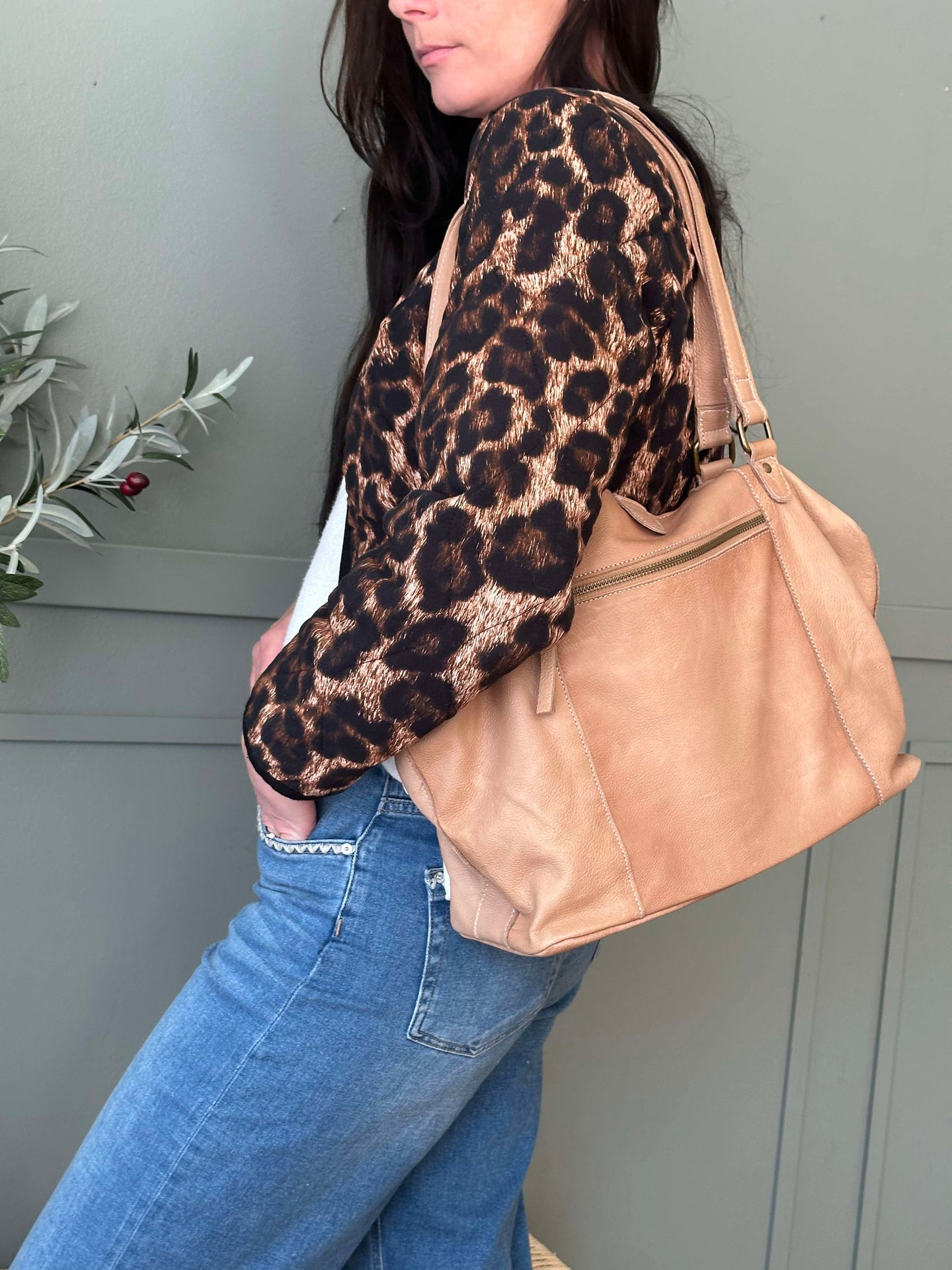 Tasche Naomi Taupe