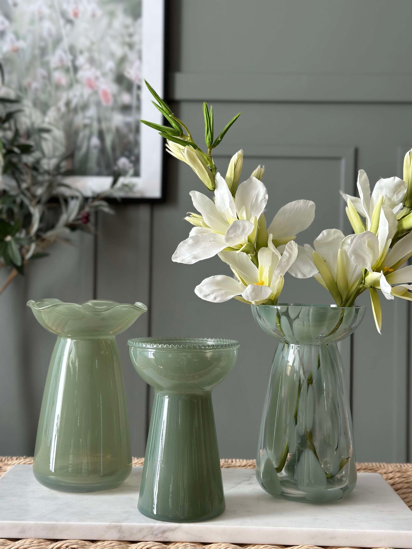 Hyazinthenvase Lara - Grün