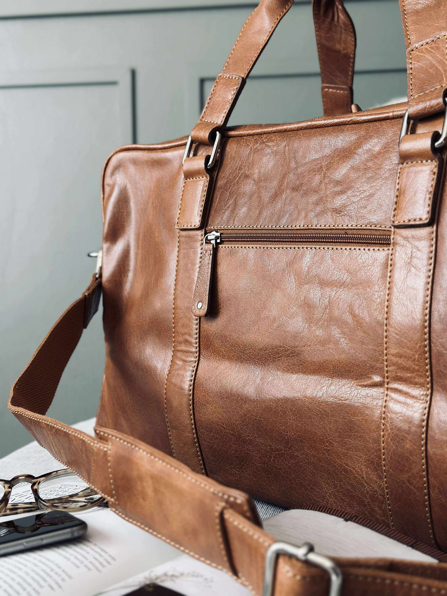 Weekendtasche Brooklyn - Cognac