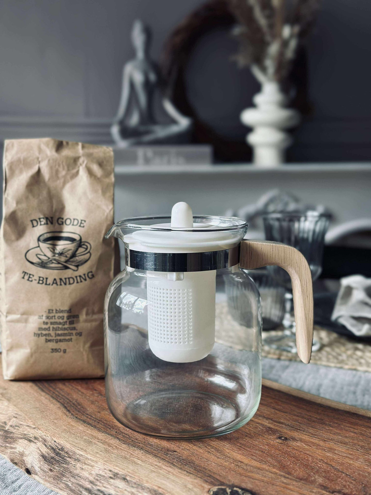Teekanne aus Glas - 1500 ml.