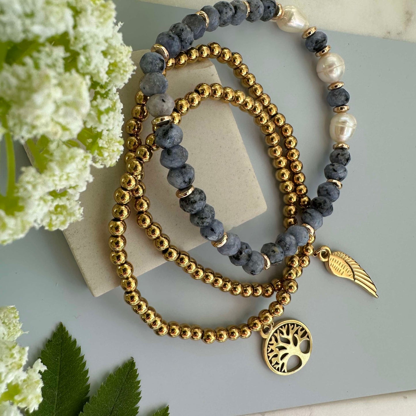 Armband Juliane - Blau-Mix