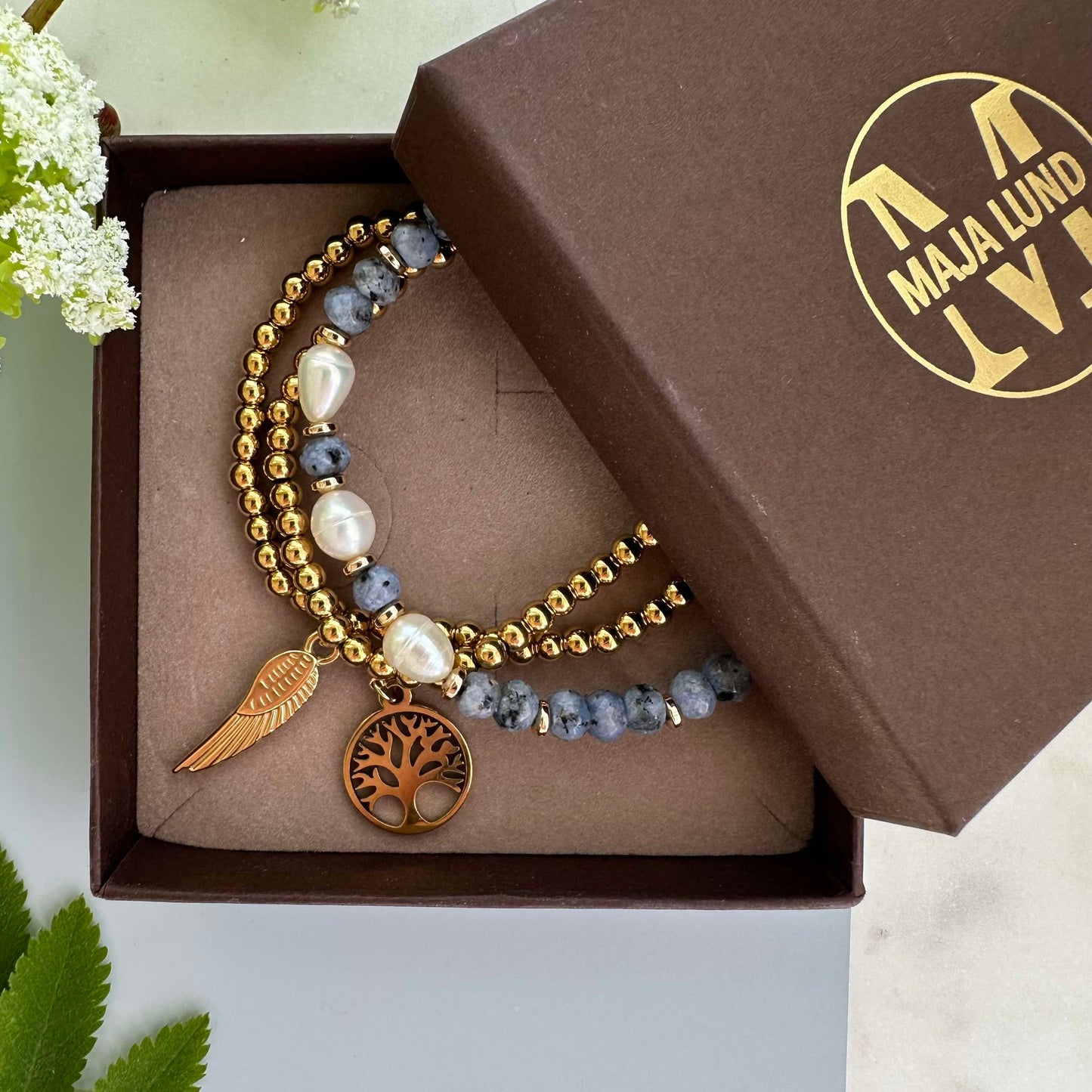 Armband Juliane - Blau-Mix