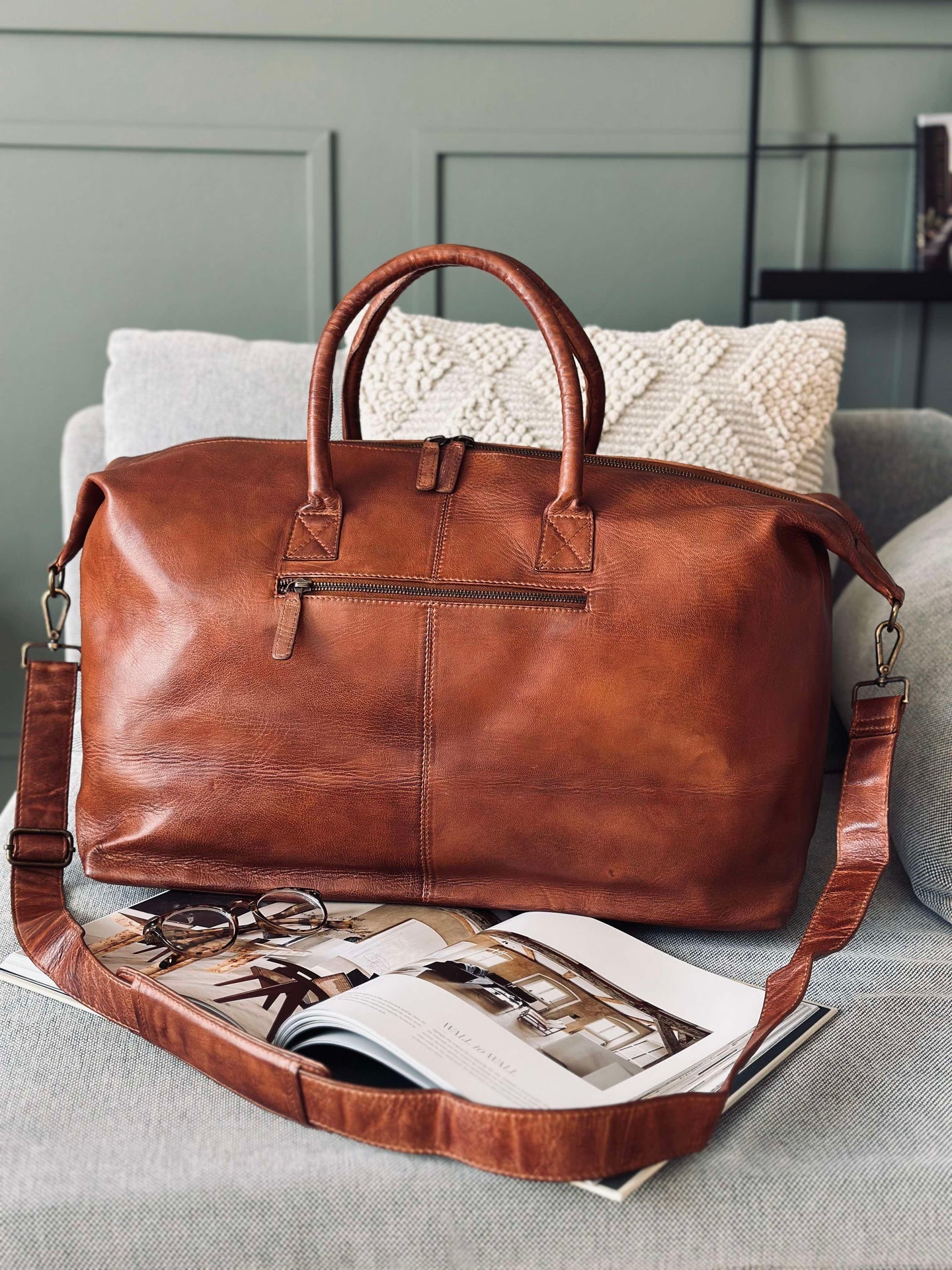 Wochenendtasche DEXTER - Cognac