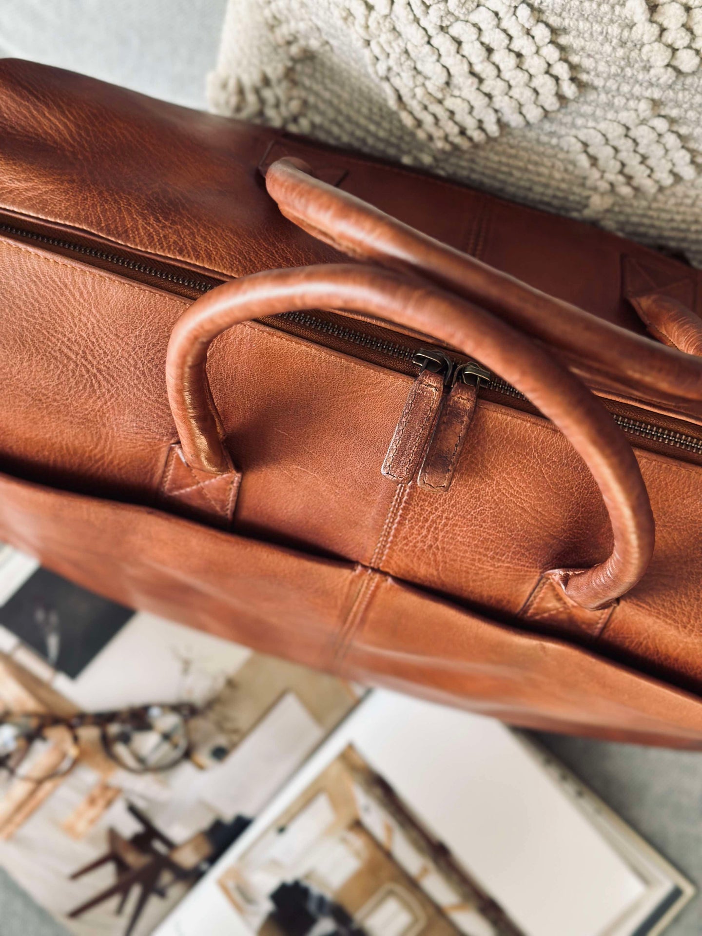Wochenendtasche DEXTER - Cognac