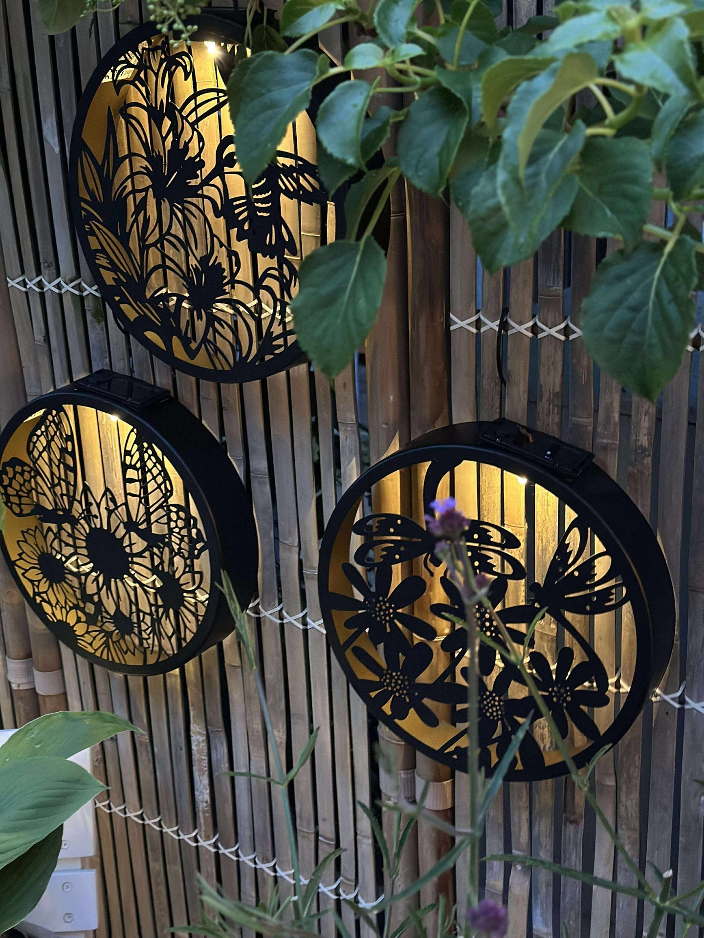 Wanddekoration mit Solar - Rund
