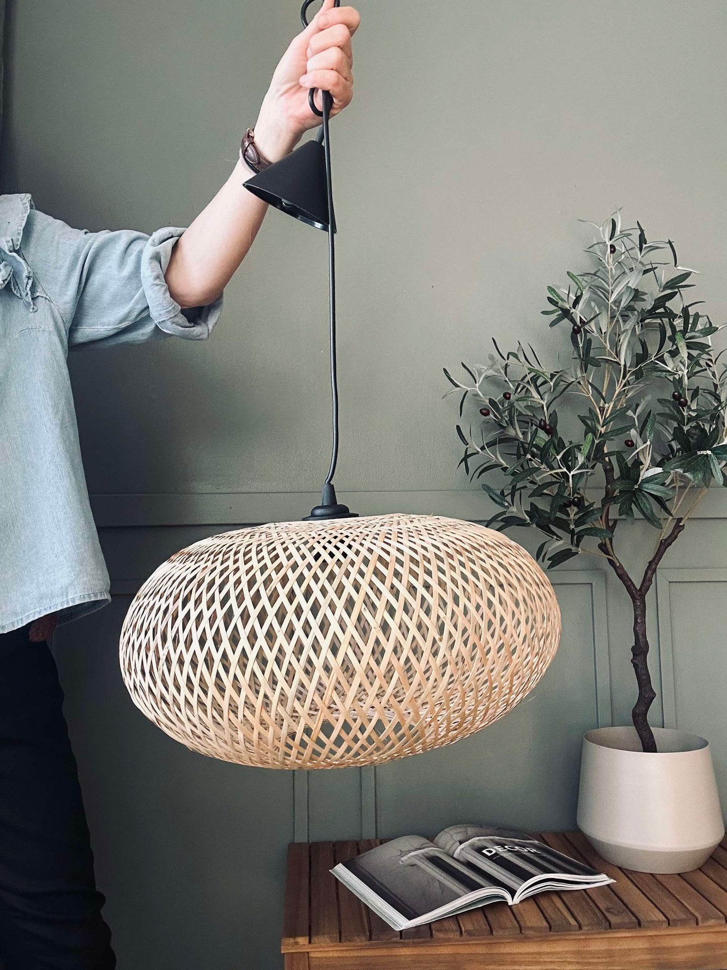 Bambuslampe - Ø 38