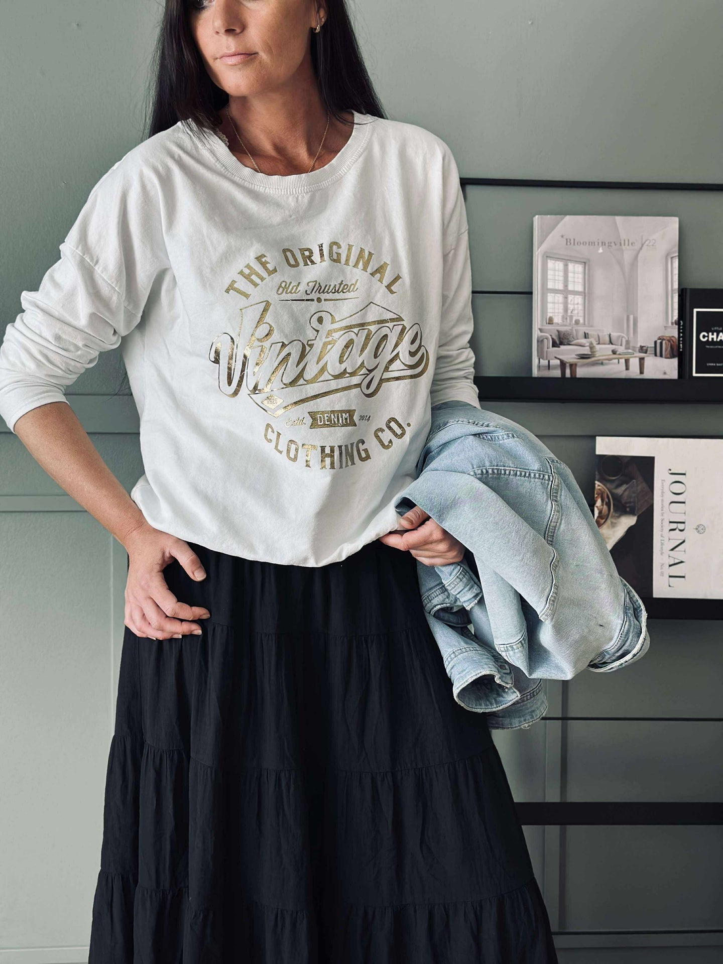 Bluse Vintage - Weiß