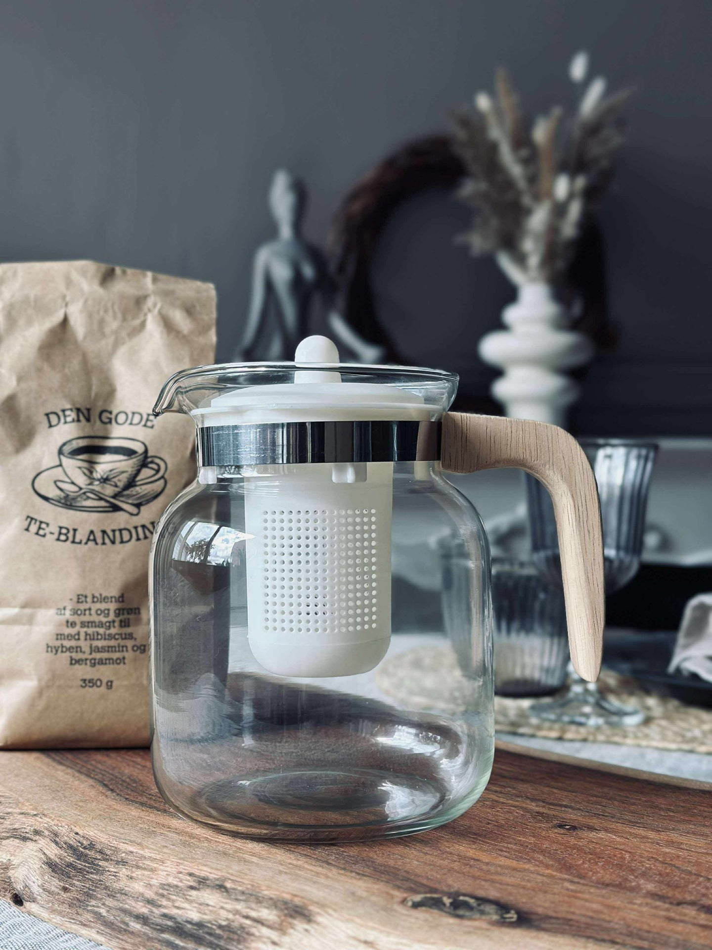 Teekanne aus Glas - 1500 ml.