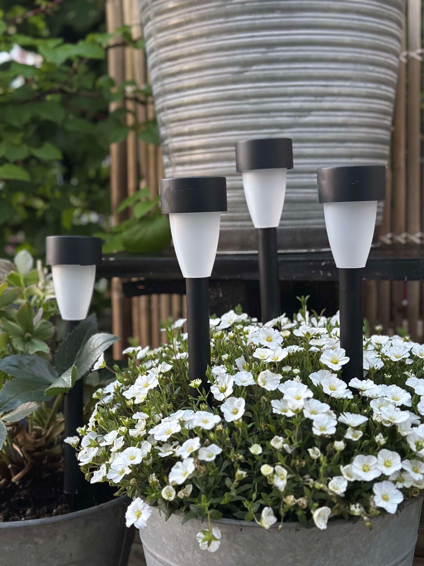 Fackel mit Solarzellen – Set mit 4 Stk.