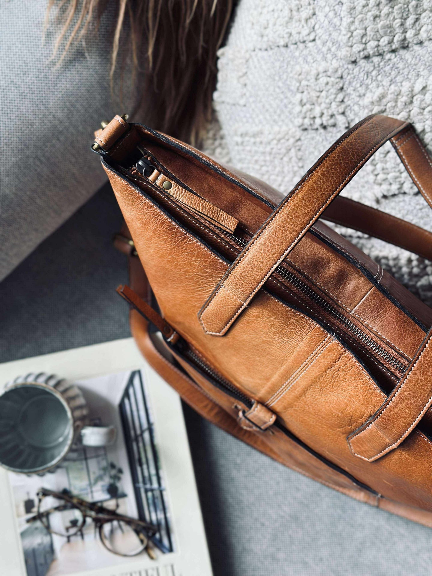 Tasche Layla Cognac