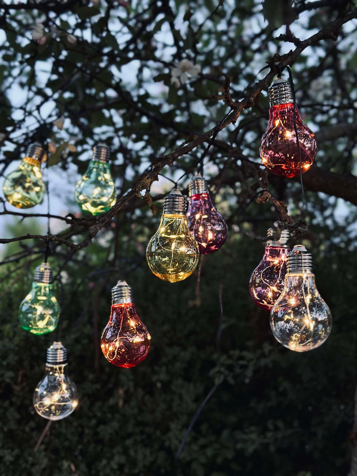 Lichterkette COLOR mit Solarzellen