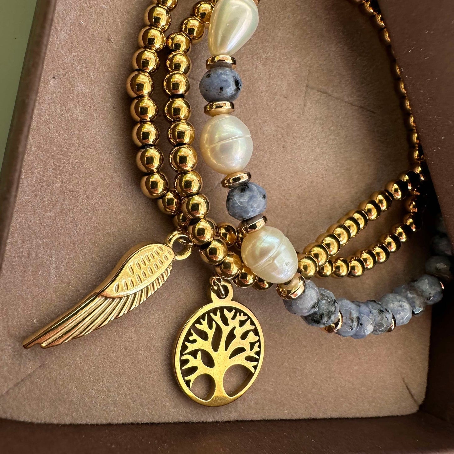 Armband Juliane - Blau-Mix