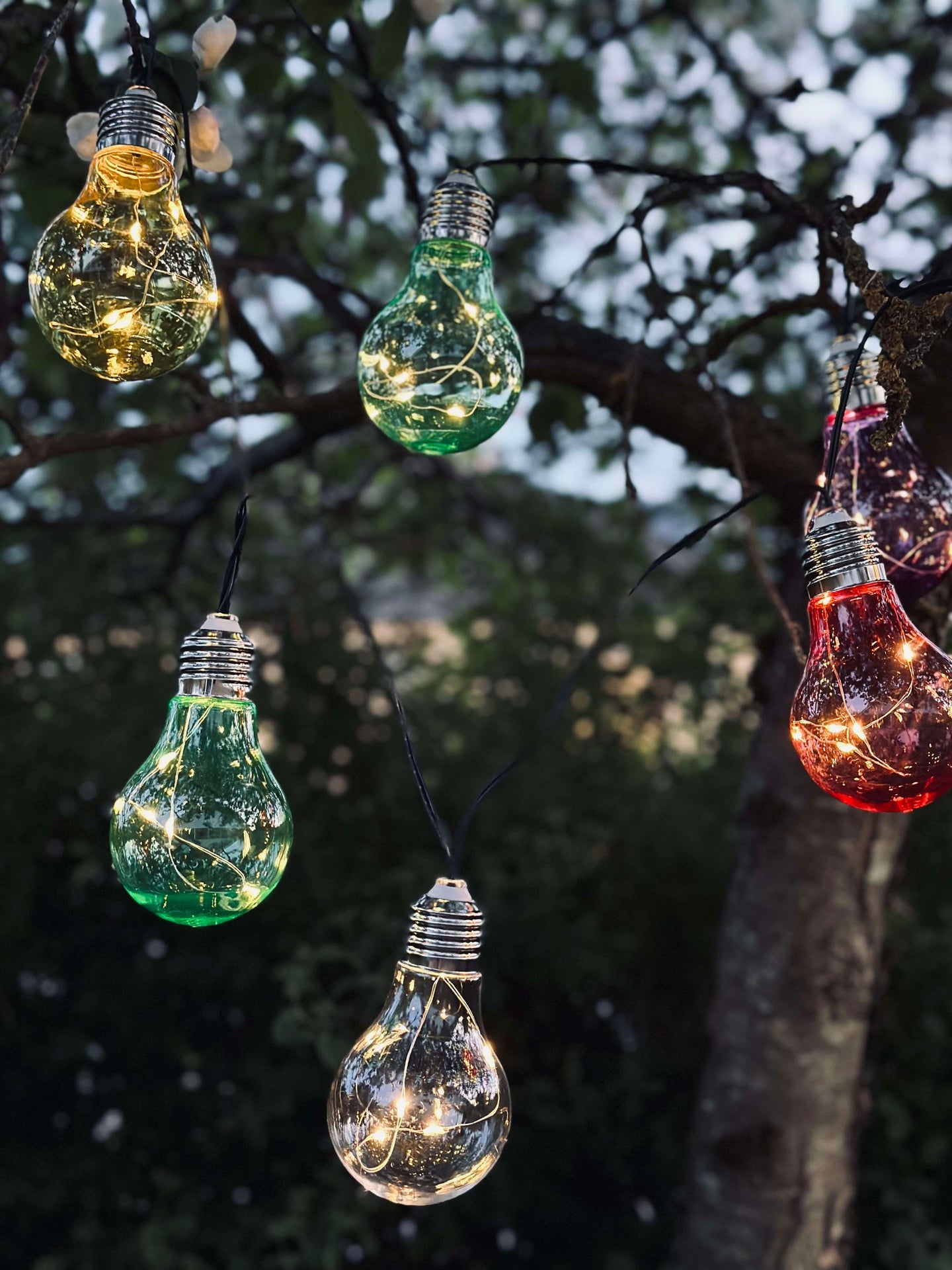 Lichterkette COLOR mit Solarzellen