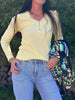 Bluse Masha mit Knöpfen - Summer yellow