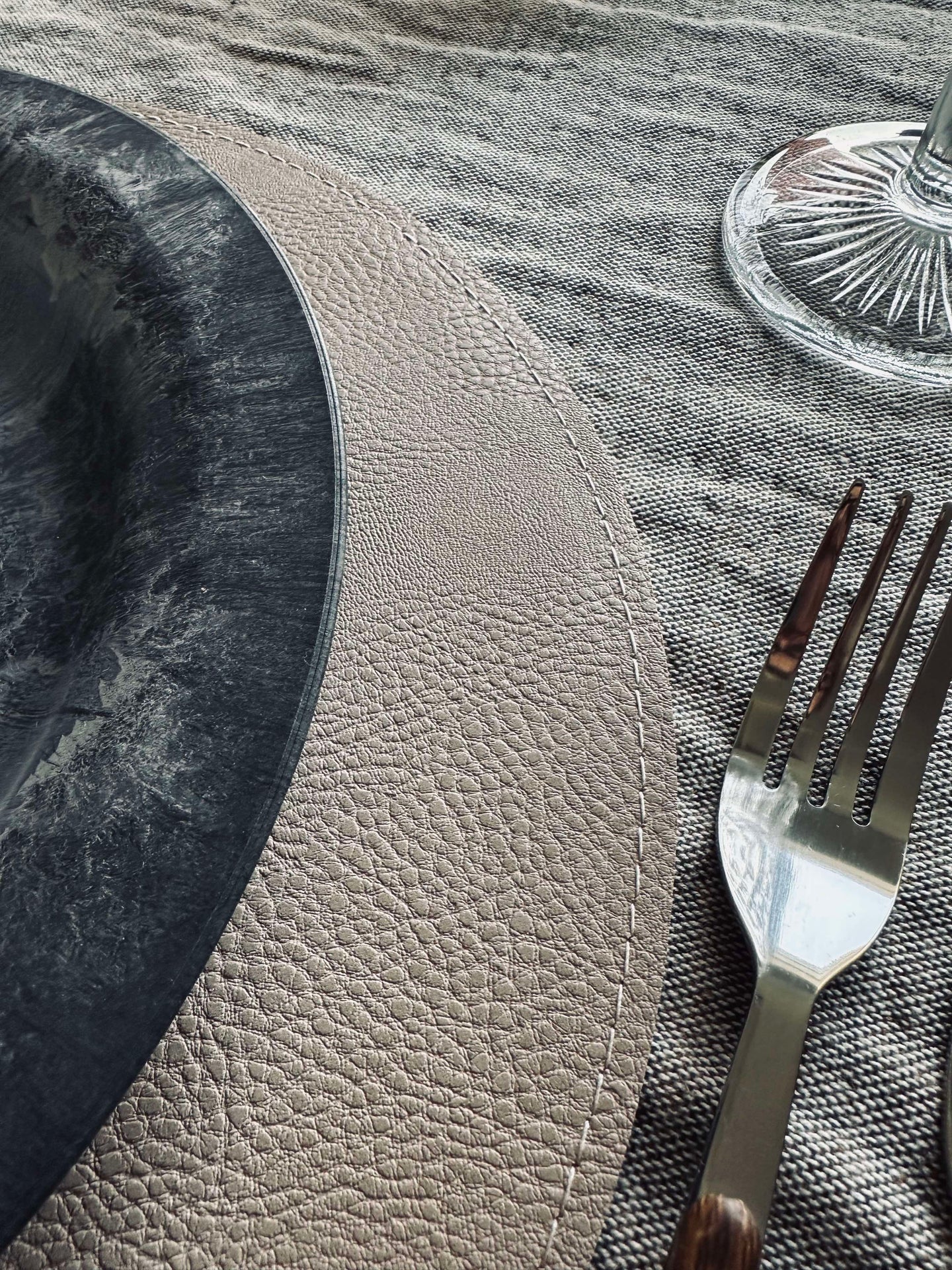 Wendbares Platzdeckchen - Tabak / Sand