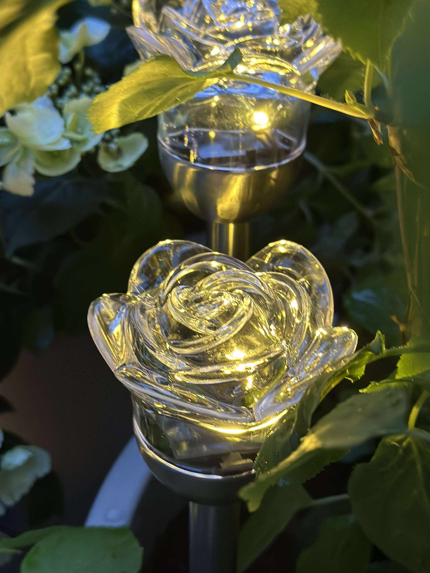 Fackel mit Solarzellen FLOWER – Set mit 4 Stück