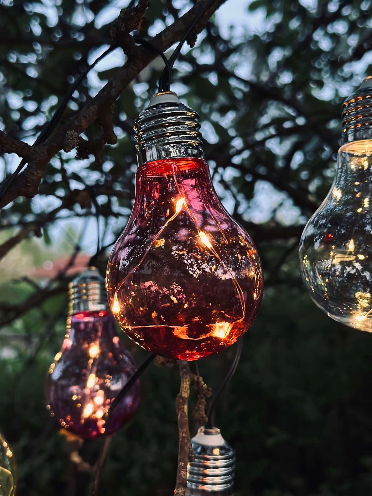 Lichterkette COLOR mit Solarzellen