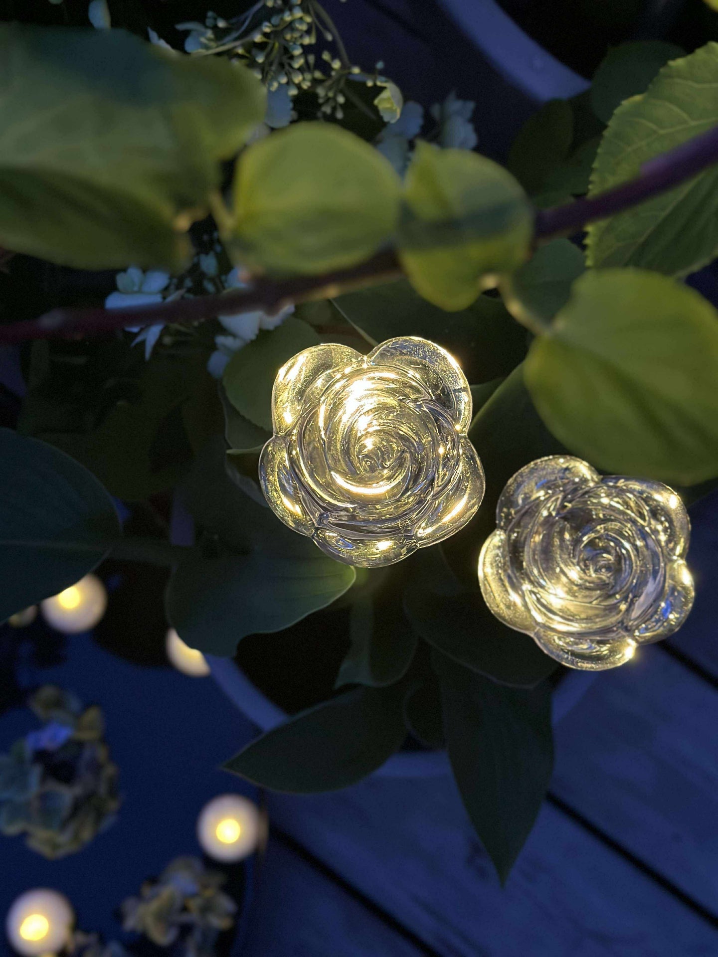 Fackel mit Solarzellen FLOWER – Set mit 4 Stück