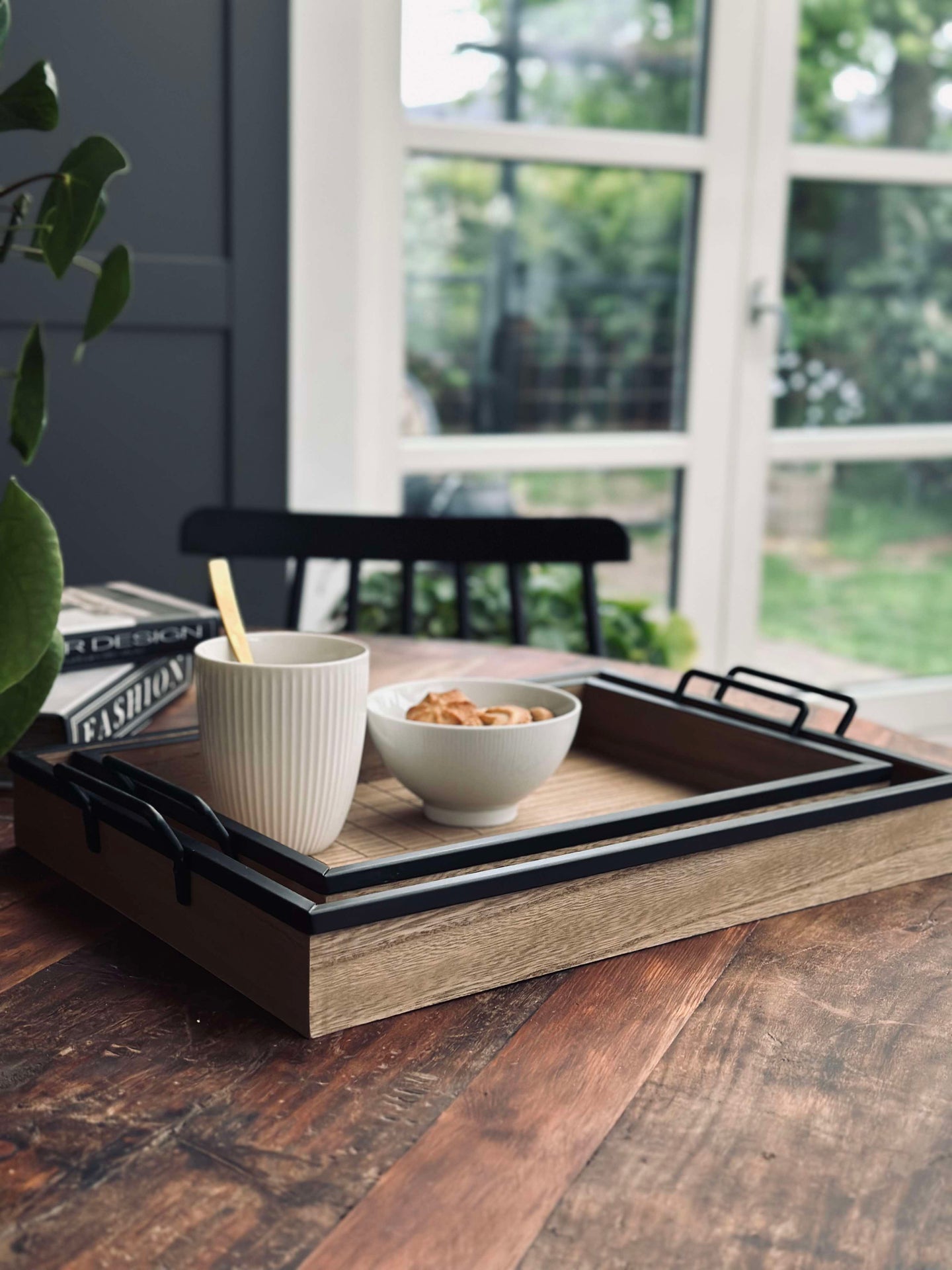Tablett-Set aus Holz - Set mit 2 Stk.