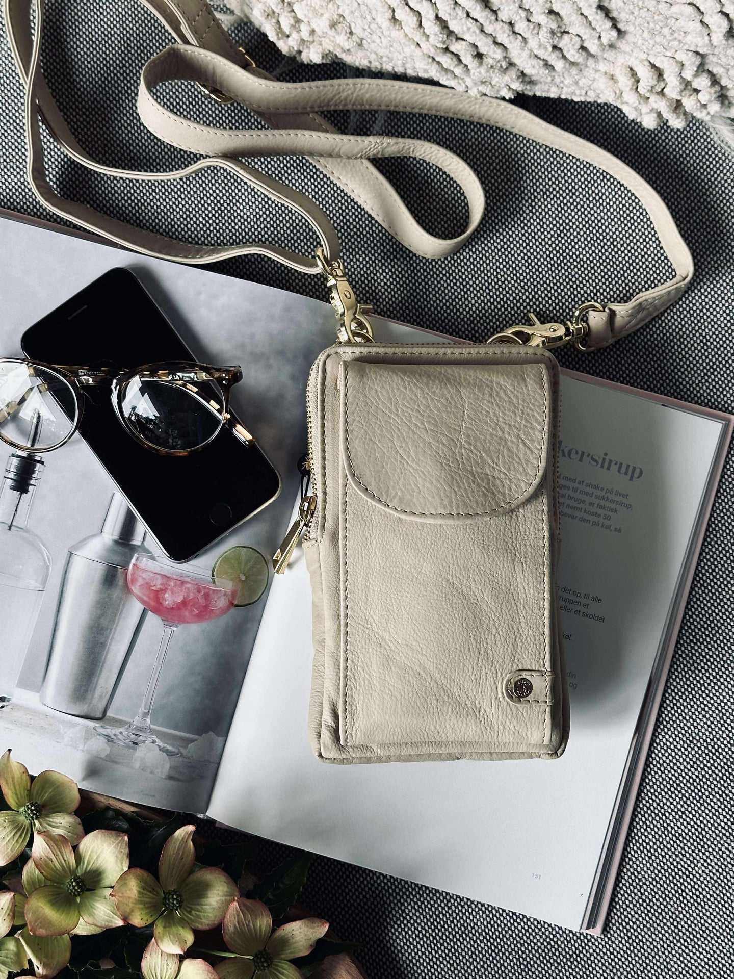 Handytasche - Sand / Gold