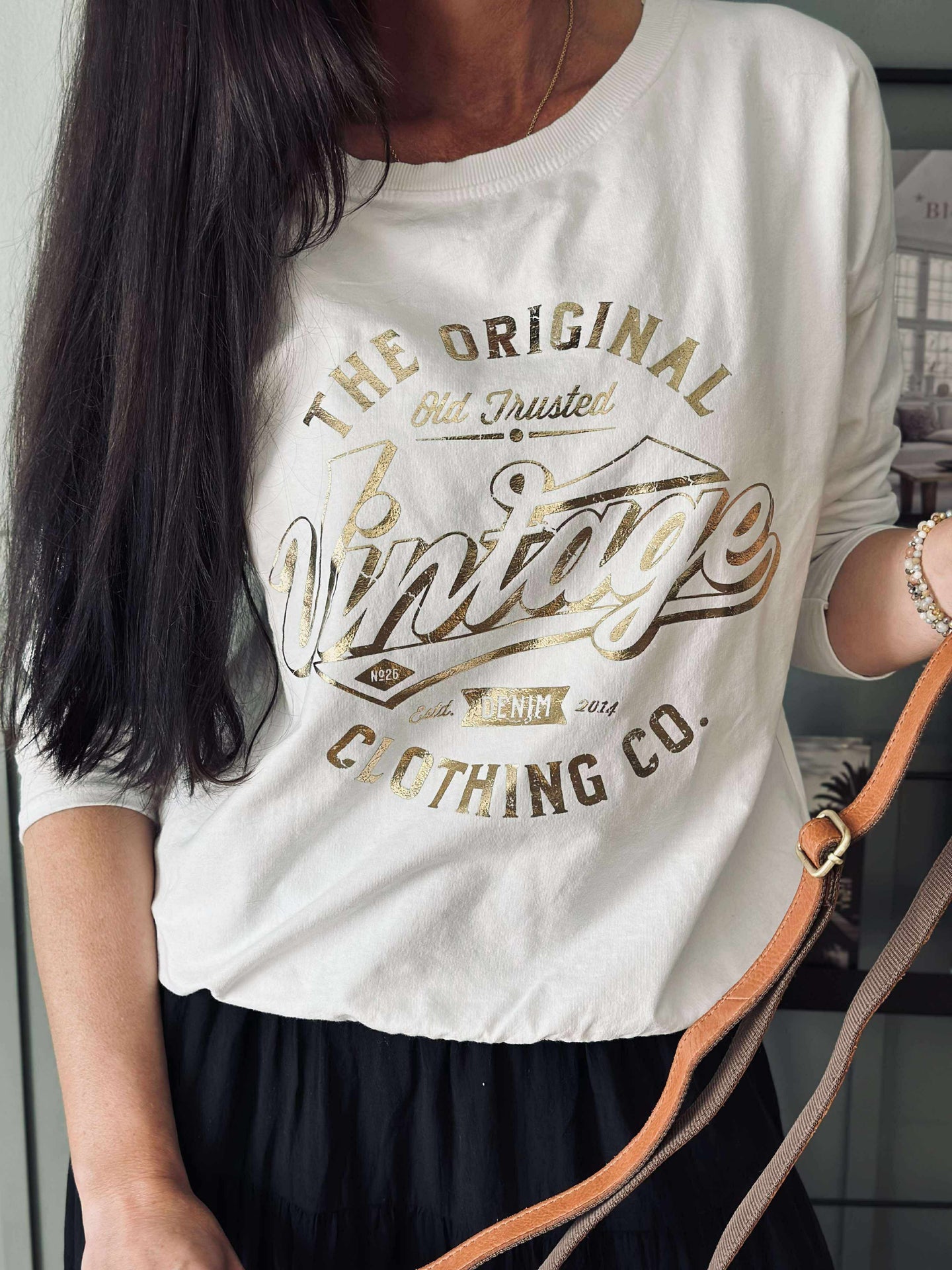 Bluse Vintage - Weiß