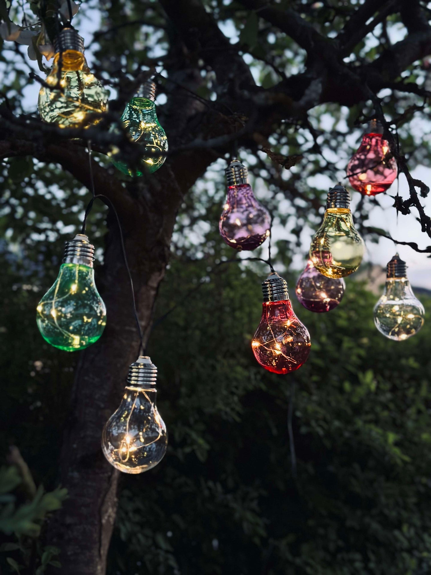 Lichterkette COLOR mit Solarzellen