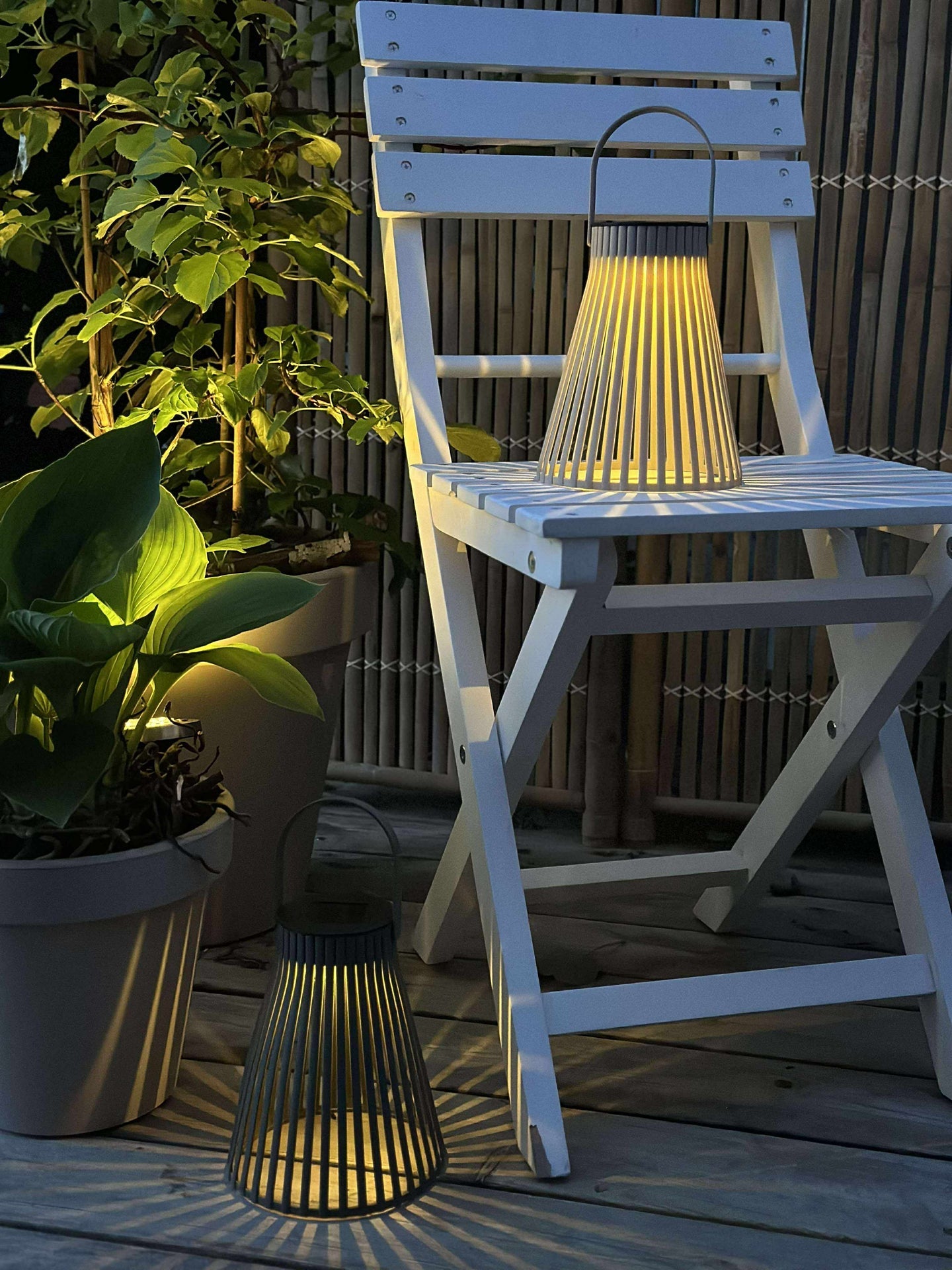 Laterne mit Solarzellen 18 cm - verschiedene Farboptionen