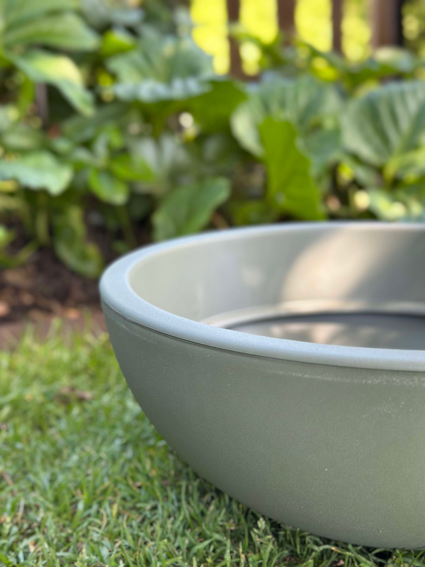 Spiegelbecken / Schale Ø 40 cm - Recycling Grün