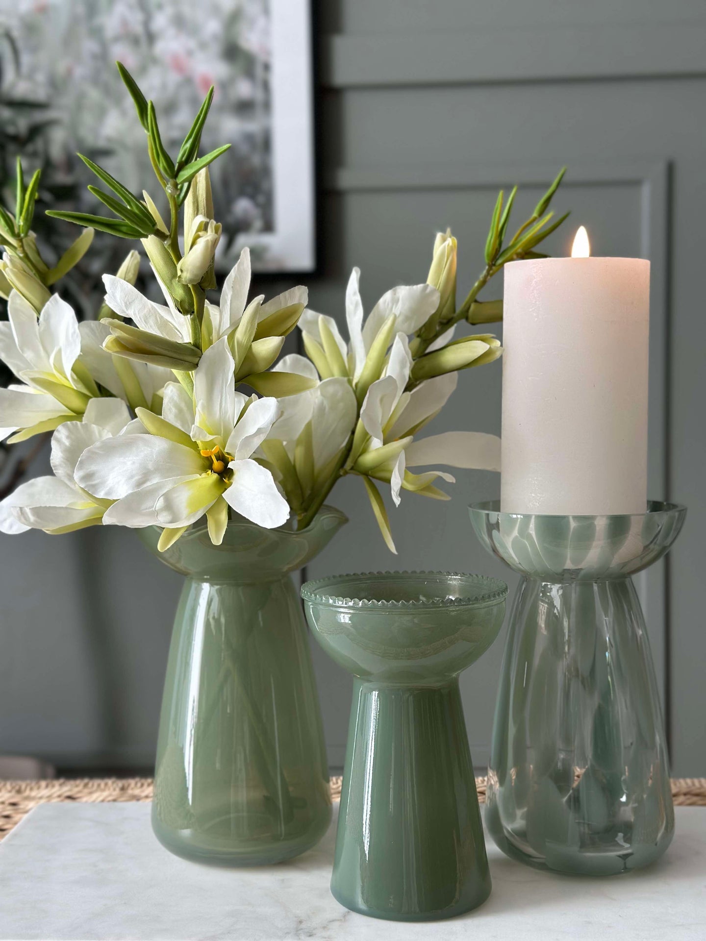 Hyazinthenvase Lara - Grün