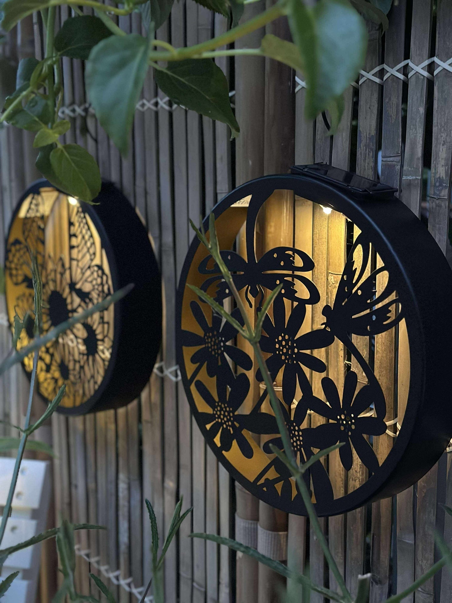 Wanddekoration mit Solar - Rund