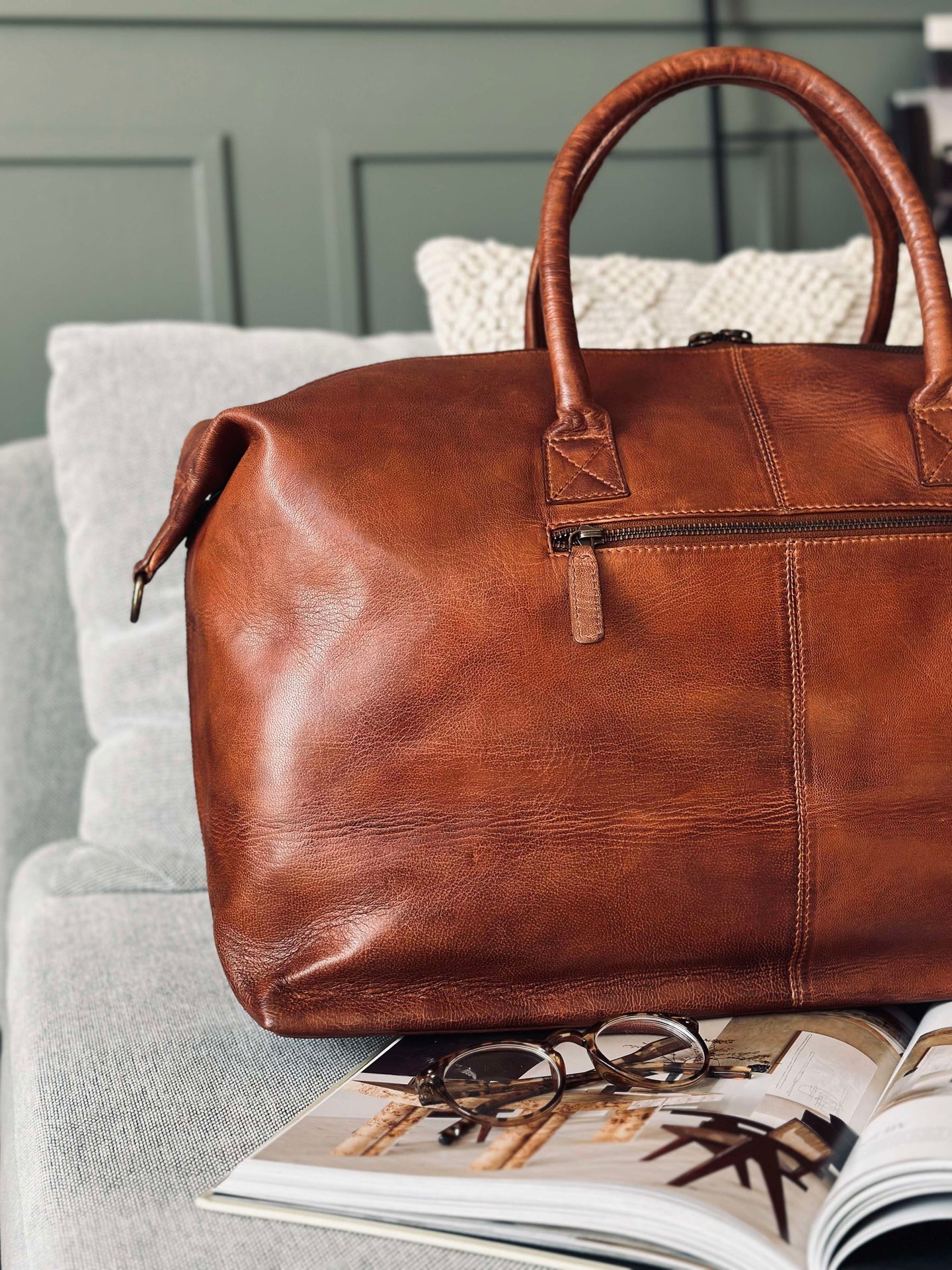 Wochenendtasche DEXTER - Cognac