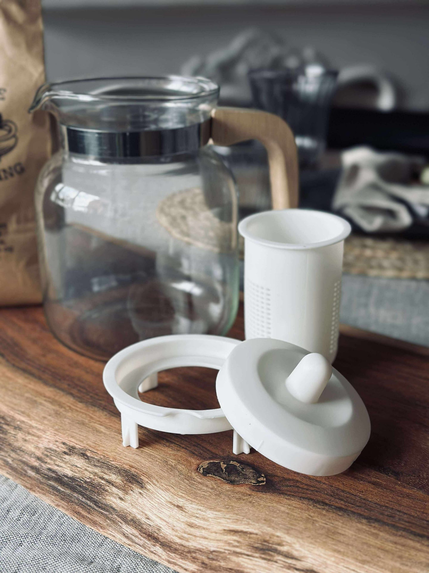 Teekanne aus Glas - 1500 ml.