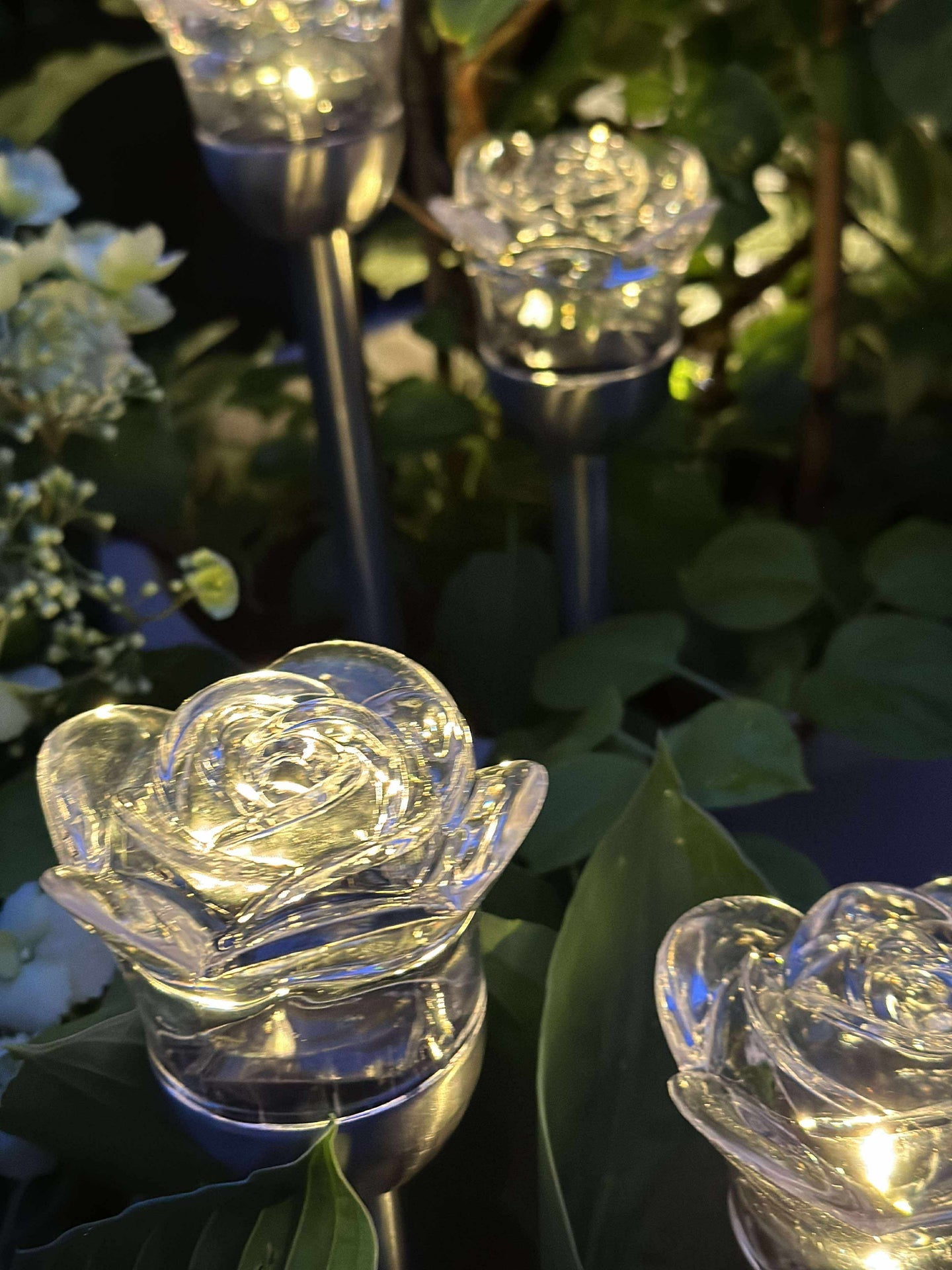 Fackel mit Solarzellen FLOWER – Set mit 4 Stück