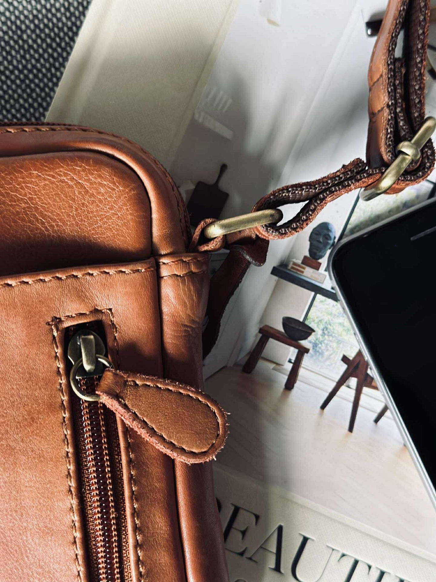 Crossover Handytasche - Cognac
