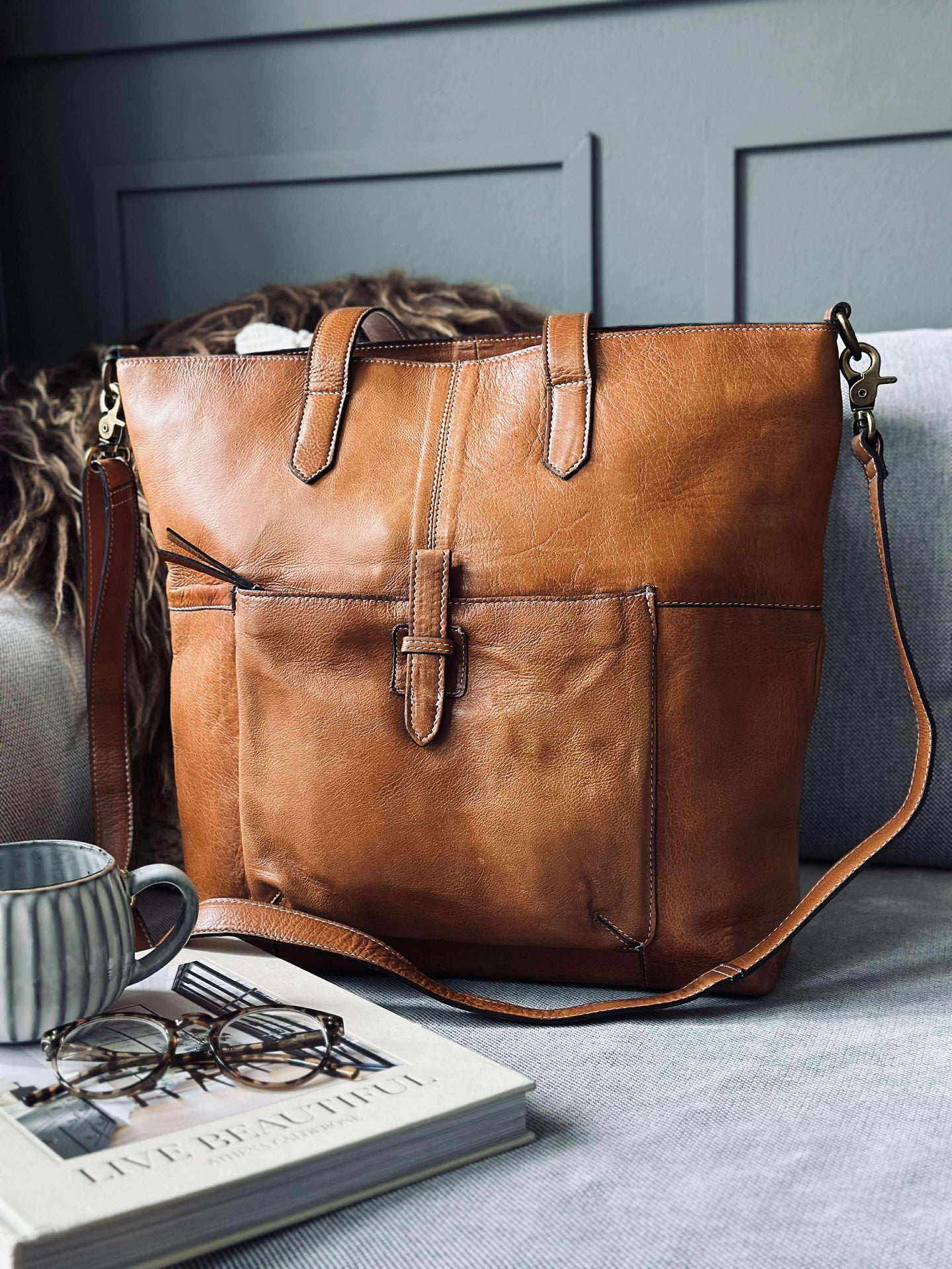 Tasche Layla Cognac