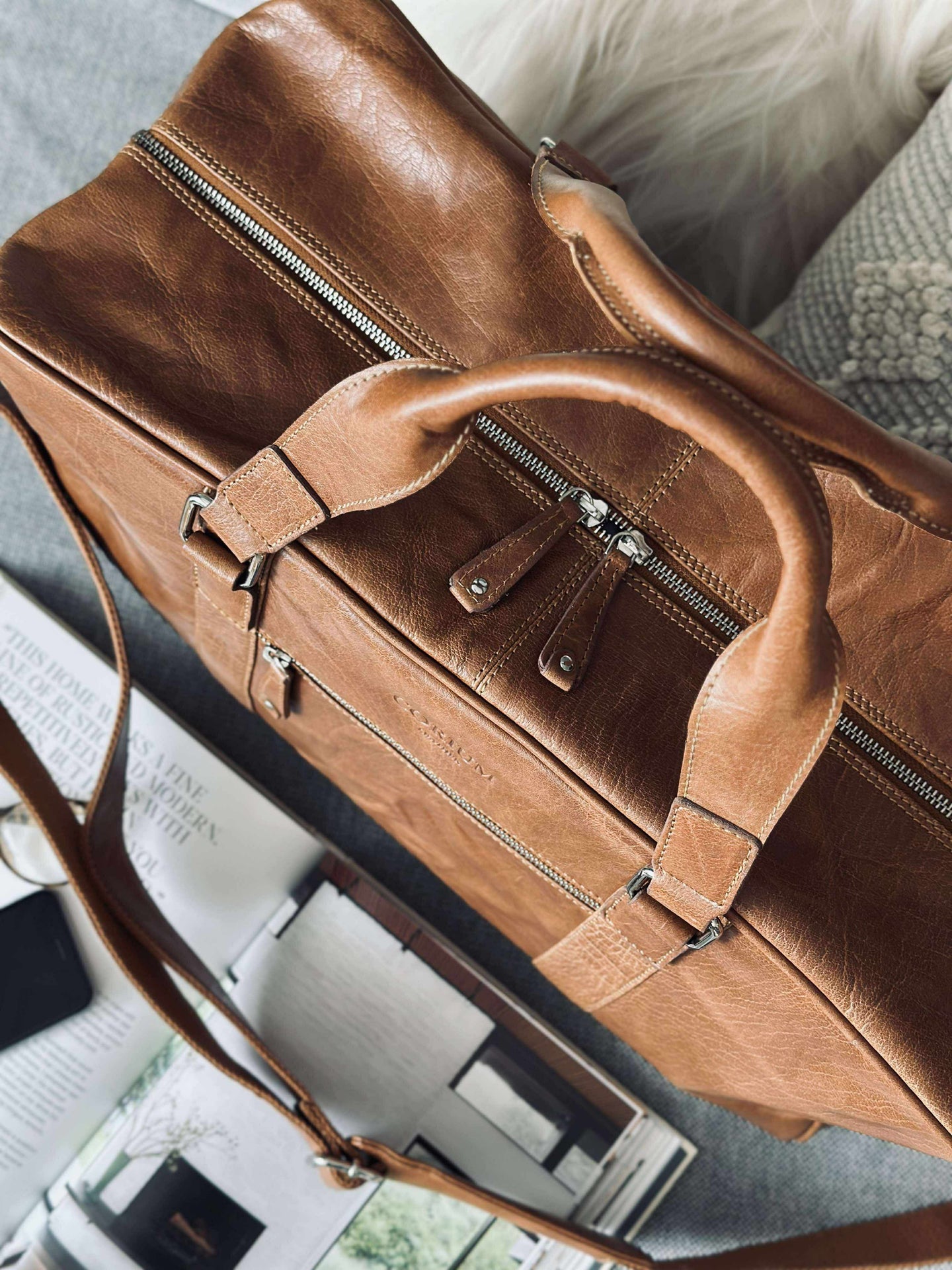 Weekendtasche Brooklyn - Cognac