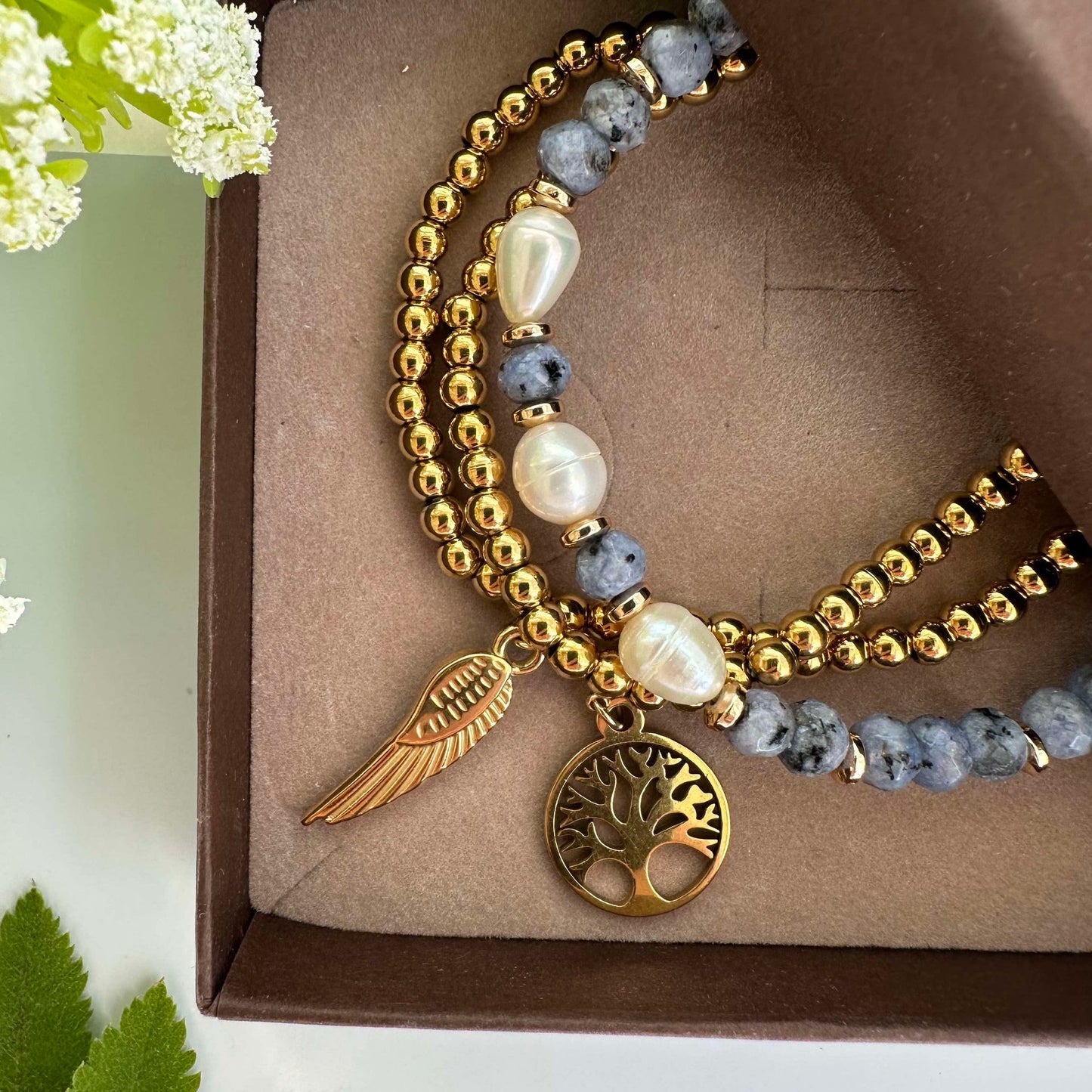 Armband Juliane - Blau-Mix