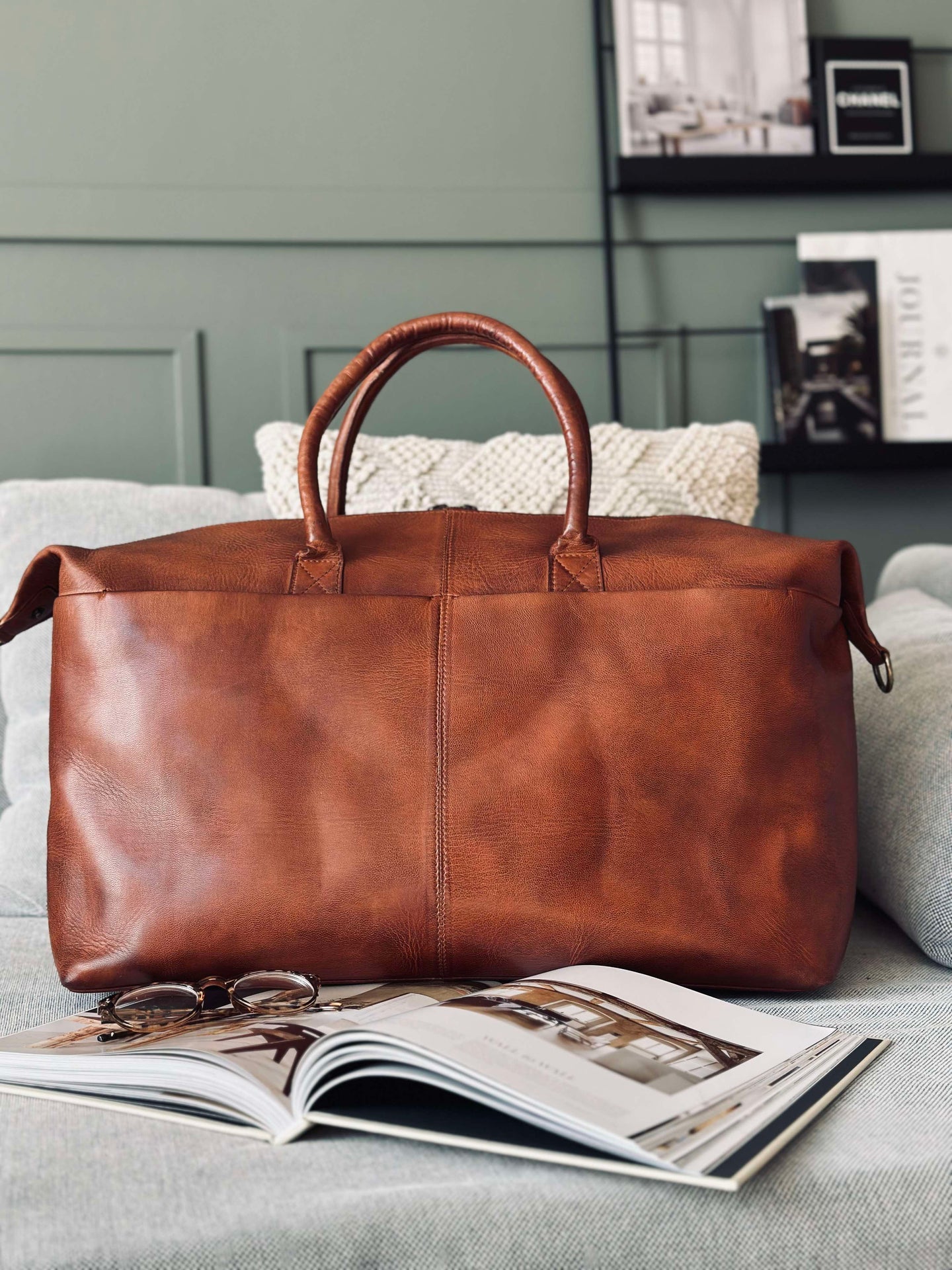 Wochenendtasche DEXTER - Cognac