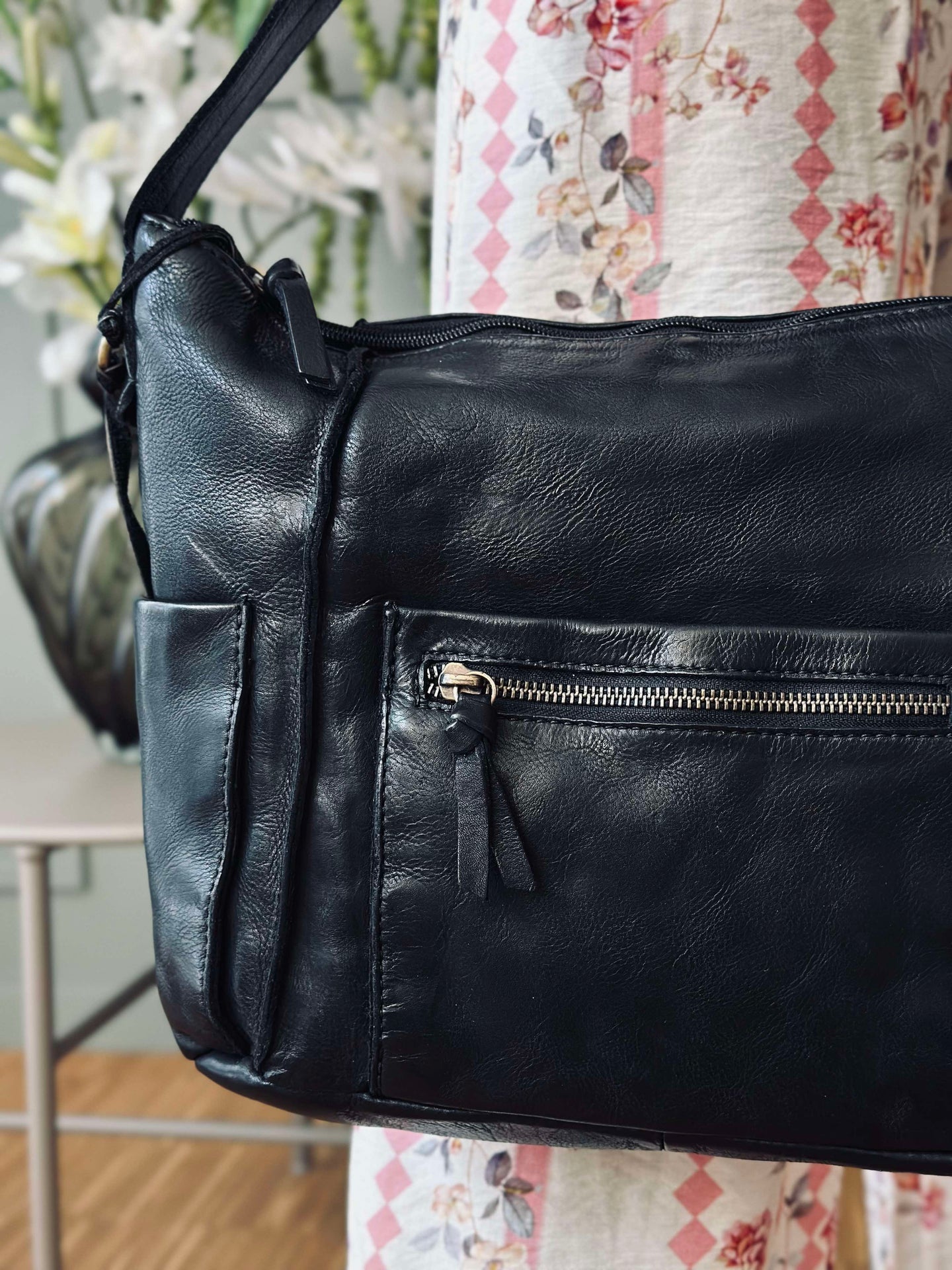Crossbody Raw Boheme XL – Schwarz
