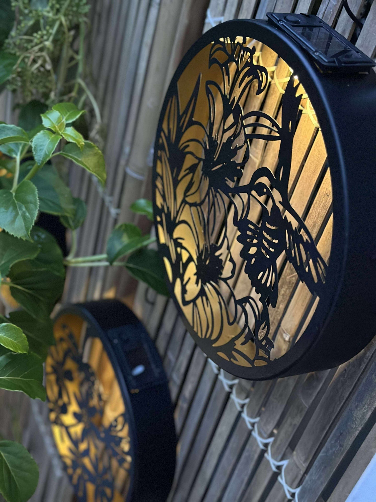Wanddekoration mit Solar - Rund