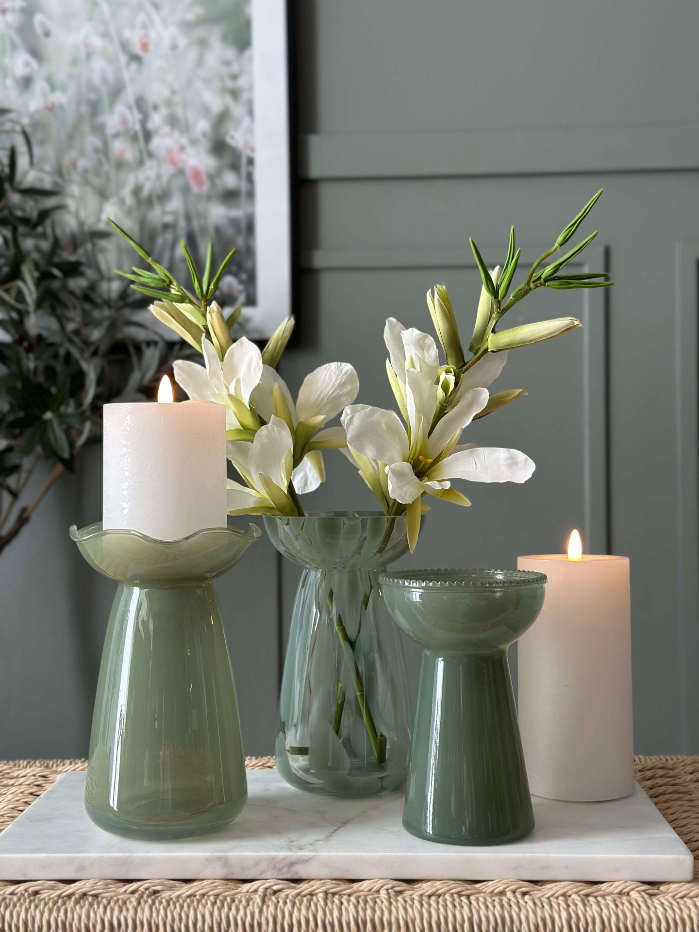 Hyazinthenvase Lara - Grün