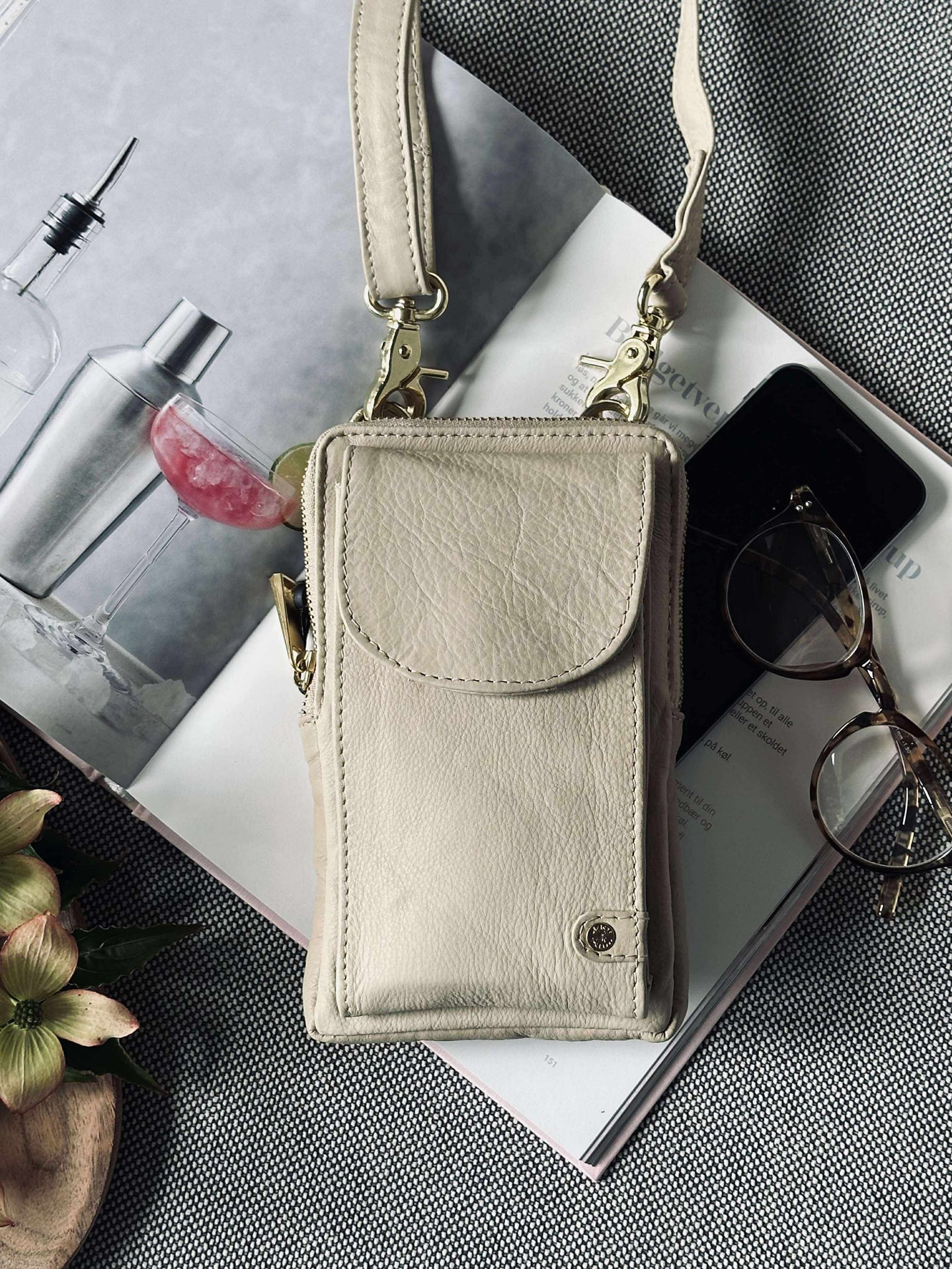 Handytasche - Sand / Gold