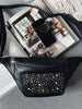 Gürteltasche mit Nieten - Schwarz