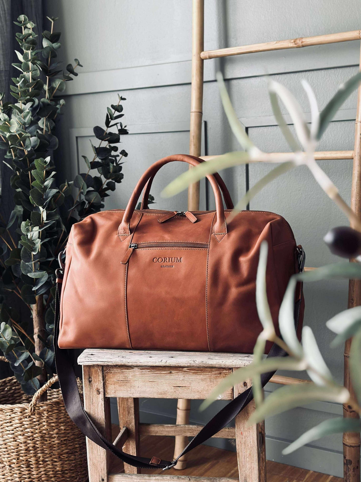 Weekender-Tasche LONDON Cognac